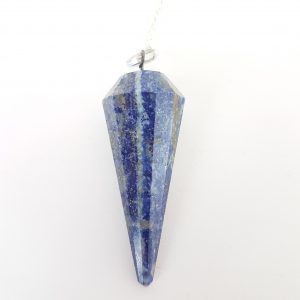 Lapis Lazuli Facet Pendulum With Chakra Chain
