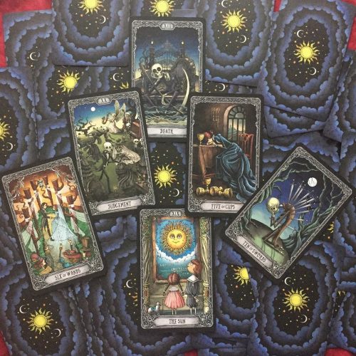 Dark Mansion Tarot 3rd Edition Black Blue